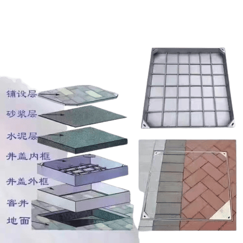 不銹鋼方形井蓋圖片,不銹鋼隱形井蓋圖片,不銹鋼裝飾井蓋圖片