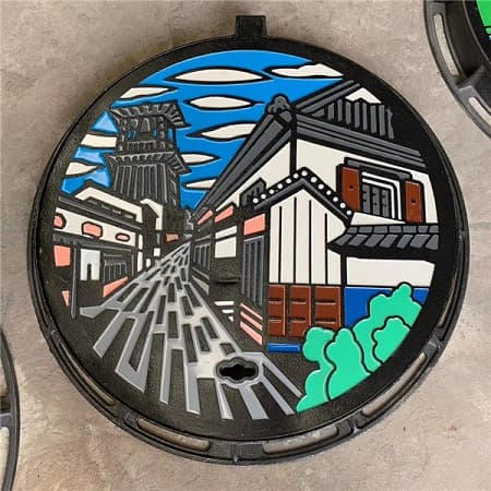 藝術井蓋圖片